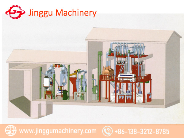 100t high configuration maize milling machine | steel structure Maize milling machine