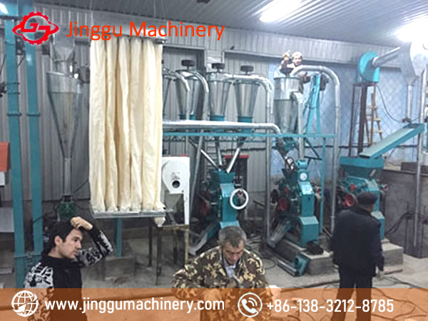 19t wheat flour milling machine | 3 sets 1820 double side roller mills | wheat flour milling machine